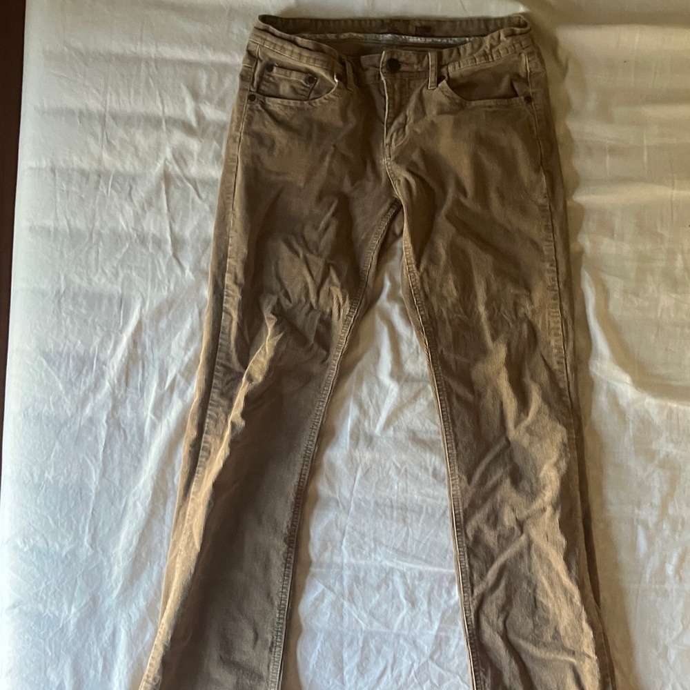 Prana Tan Straight Leg Pants